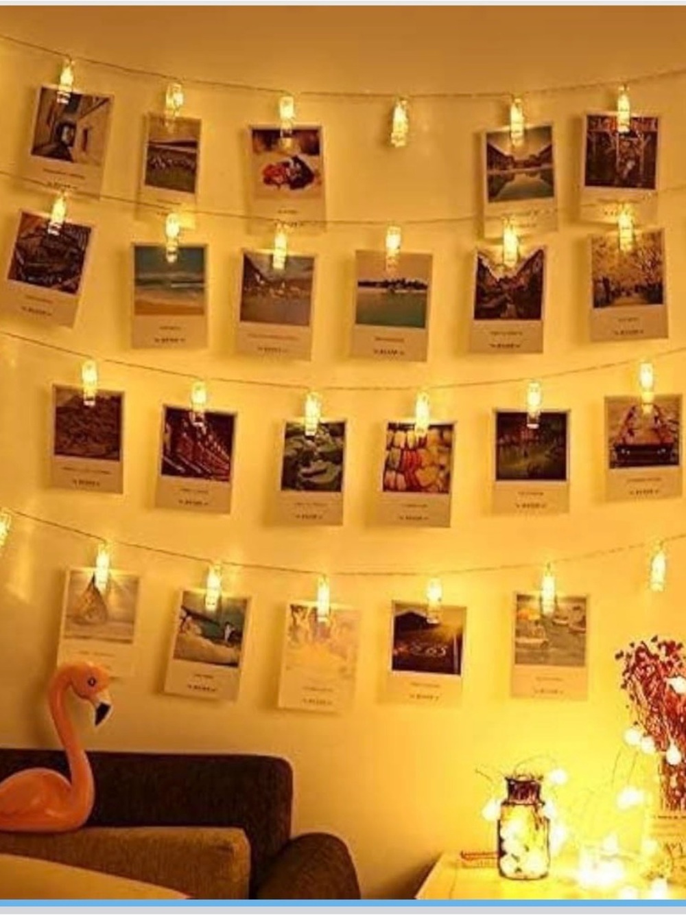 NIB~ Warm White Photo Clip String Lights